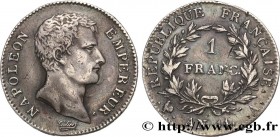 PREMIER EMPIRE / FIRST FRENCH EMPIRE
Type : 1 franc Napoléon Empereur, Calendrier révolutionnaire 
Date : An 14 (1805) 
Mint name / Town : Paris 
Quan...