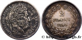 LOUIS-PHILIPPE I
Type : 2 francs Louis-Philippe 
Date : 1840 
Mint name / Town : Paris 
Quantity minted : 42276 
Metal : silver 
Millesimal fineness :...