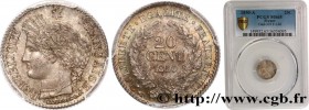 II REPUBLIC
Type : 20 centimes Cérès, IIe République 
Date : 1850 
Mint name / Town : Paris 
Quantity minted : 6173221 
Metal : silver 
Millesimal fin...