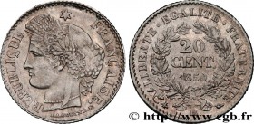II REPUBLIC
Type : 20 centimes Cérès, IIe République 
Date : 1850 
Mint name / Town : Strasbourg 
Quantity minted : 48161 
Metal : silver 
Millesimal ...