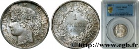 III REPUBLIC
Type : 1 franc Cérès, Troisième République 
Date : 1881 
Mint name / Town : Paris 
Quantity minted : 2010000 
Metal : silver 
Millesimal ...