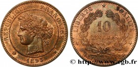 III REPUBLIC
Type : 10 centimes Cérès 
Date : 1893 
Mint name / Town : Paris 
Quantity minted : 1120000 
Metal : bronze 
Diameter : 30  mm
Orientation...