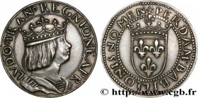 III REPUBLIC
Type : Essai de métal et de module au type du ducat d’or de Naples de Louis XII 
Date : (1880) 
Date : n.d. 
Mint name / Town : Paris 
Qu...