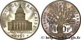 V REPUBLIC
Type : 100 francs Panthéon, BE (Belle Épreuve) 
Date : 1992 
Quantity minted : 4938 
Metal : silver 
Millesimal fineness : 900  ‰
Diameter ...