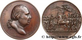 LOUIS XVIII
Type : Médaille, Rentrée triomphale du Duc d’Angoulême à la barrière de l’étoile 
Date : 1823 
Metal : bronze 
Diameter : 50  mm
Weight : ...