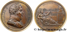 CHARLES X
Type : Médaille des vœux des habitants de Versailles 
Date : 1825 
Mint name / Town : 78 - Versailles 
Metal : bronze 
Diameter : 50,5  mm
E...