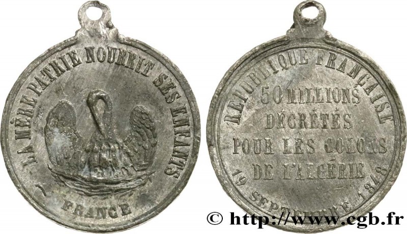 SECOND REPUBLIC
Type : Médaille, décret de colonisation de l’Algérie 
Date : 184...