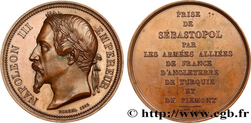 SECOND EMPIRE
Type : Médaille, Prise de Sébastopol 
Date : 1855 
Metal : copper ...