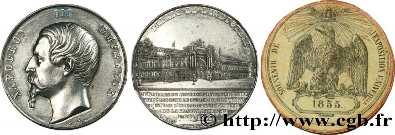 SECOND EMPIRE
Type : Médaille, Napoléon III, exposition universelle 
Date : 1855...