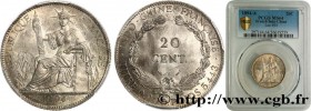 FRENCH INDOCHINA
Type : 20 Centièmes 
Date : 1894 
Mint name / Town : Paris 
Quantity minted : 250000 
Metal : silver 
Millesimal fineness : 900  ‰
Di...