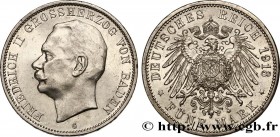GERMANY - BADEN
Type : 5 Mark Frédéric II 
Date : 1913 
Mint name / Town : Karlsruhe 
Quantity minted : 244000 
Metal : silver 
Millesimal fineness : ...