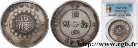 CHINA - EMPIRE - SICHUAN
Type : 1 Dollar 
Date : 1912 
Quantity minted : 55670000 
Metal : silver 
Diameter : 39  mm
Weight : 25,52  g.
Edge : cannelé...