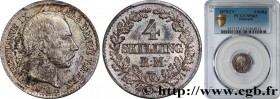 DENMARK - KINGDOM OF DENMARK - CHRISTIAN IX
Type : 4 Skilling 
Date : 1870 
Mint name / Town : Copenhague 
Metal : silver 
Diameter : 17  mm
Orientati...