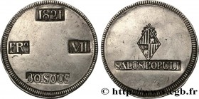 SPAIN - BALEARIC ISLANDS
Type : 30 Sous ou Duro Ferdinand VII 
Date : 1821 
Mint name / Town : Majorque 
Quantity minted : - 
Metal : silver 
Diameter...