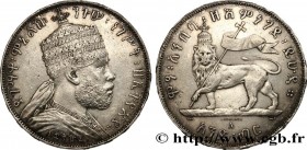 ETHIOPIA - ABYSSINIA - MENELIK II
Type : 1 Birr EE1887 
Date : 1895 
Mint name / Town : Paris 
Quantity minted : 401000 
Metal : silver 
Millesimal fi...