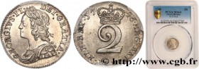 GREAT-BRITAIN - ANNE STUART - GEORGE II
Type : 2 Pence 
Date : 1746 
Quantity minted : - 
Metal : silver 
Diameter : 15  mm
Orientation dies : 6  h.
W...