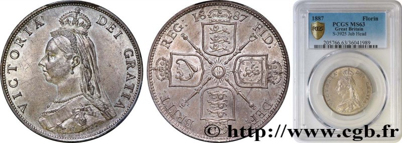 GREAT-BRITAIN - VICTORIA
Type : 1 Florin buste du jubilé 
Date : 1887 
Quantity ...