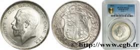 GREAT-BRITAIN - GEORGE V
Type : 1/2 Crown 
Date : 1911 
Mint name / Town : Londres 
Quantity minted : 2915000 
Metal : silver 
Millesimal fineness : 9...