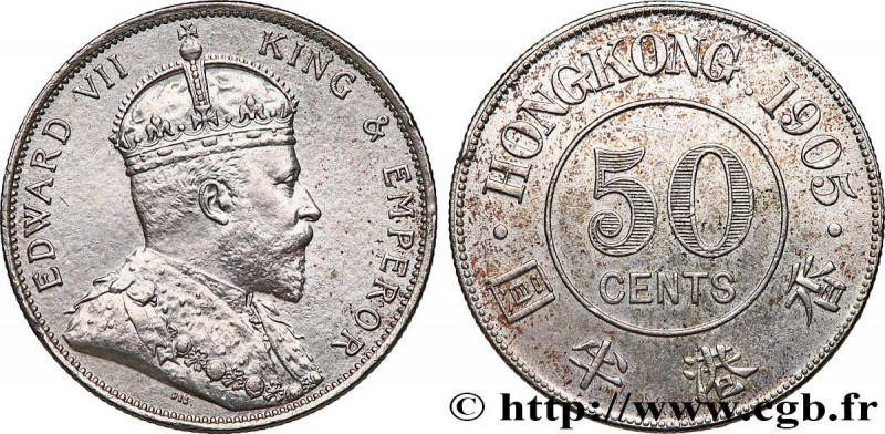 HONG KONG
Type : 50 Cents Edouard VII 
Date : 1905 
Quantity minted : 300000 
Me...