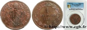ITALY - PAPAL STATES - PIUS IX (Giovanni Maria Mastai Ferretti)
Type : 1 Baiocco an V 
Date : 1851 
Mint name / Town : Rome 
Quantity minted : 5706000...