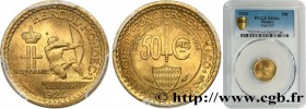 MONACO
Type : 50 Centimes émission du Crédit Foncier de Monaco 
Date : 1924 
Mint name / Town : Poissy 
Quantity minted : 150000 
Metal : bronze-alumi...