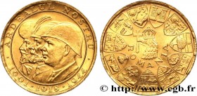 ROMANIA
Type : 20 Lei 3 rois 
Date : 1944 
Mint name / Town : Bucarest 
Quantity minted : 1000000 
Metal : gold 
Millesimal fineness : 900  ‰
Diameter...