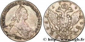 RUSSIA - CATHERINE II
Type : Rouble 
Date : 1774 
Mint name / Town : Saint-Pétersbourg 
Quantity minted : 2270000 
Metal : silver 
Millesimal fineness...