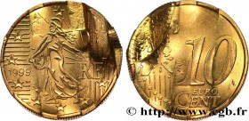FRANCE
Type : 10 Cent Nouvelle Semeuse, premier type (stries fines), difformée 
Date : 1999 
Mint name / Town : Pessac 
Quantity minted : --- 
Metal :...