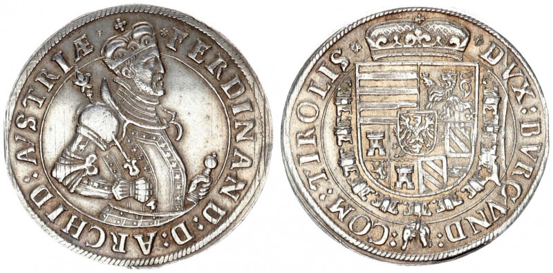 Austria Holy Roman Empire 1 Thaler Ferdinand II. Archduke (1564-1595). Hall mint...