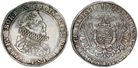 Austria Holy Roman Empire Hungary 1 Thaler 1631 KB Kremnitz. Ferdinand II (1619-1637). Av: FERDINAND • -D • G • RO • I • S • AVG • GER • HV • -BOH • R...
