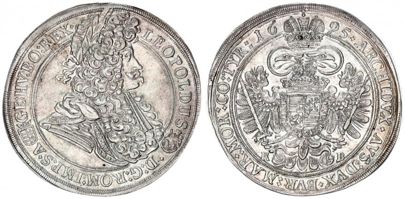 Austria Holy Roman Empire Hungary 1 Thaler 1695 KB Leopold I (1657-1705). Kremni...
