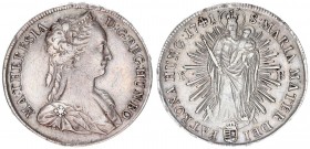 Austria Holy Roman Empire Hungary 1 Thaler 1741 KB Kremnitz. Maria Theresia(1740-1780). Averse: Bust right with two curls hanging in back. Averse Lege...