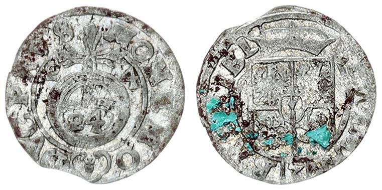 Germany 1/24 Thaler 1624 Prussia(1525-1657) Georg Wilhelm 1619-1640 Konigsberg. ...