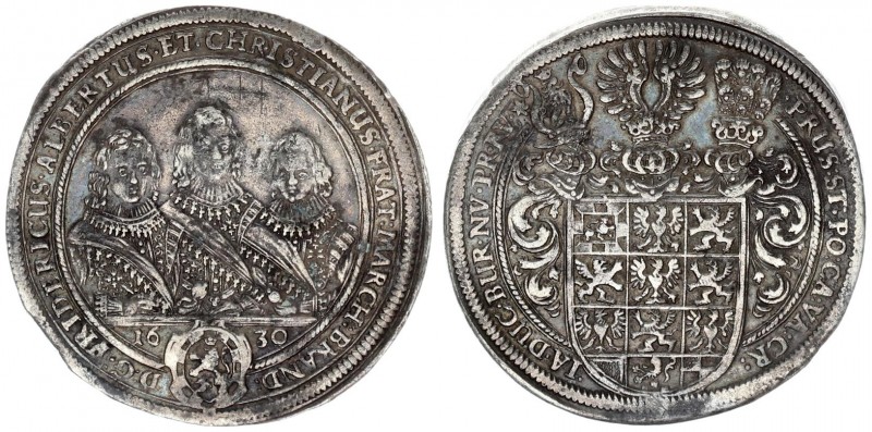 German States Brandenburg Ansbach 1 Thaler 1630 Nürnberg. Friedrich Albert und C...