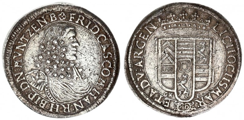 German States Hanau Lichtenberg 60 Kreuzer without year (around 1668/1669) GHP. ...