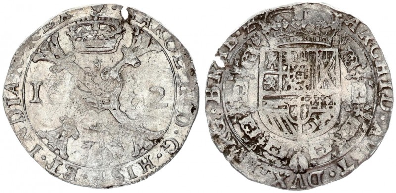 Spanish Netherlands 1 Patagon 1682 Brabant. Antwerp. Charles II (1665-1700) Av: ...