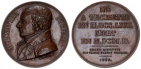 France 1 Medal 1826 Death of Xavier Bichat (1771-1802). Bronze medal. Av: L. Dubour Bust of Bichat left Rv. Inscription on ten lines. Bronze.