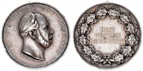 Germany Prussia 1 Medale before 1861-1888 Wilhelm I (1861-1888). silver medal. Undated the best protect from E. Warrior Fec. Av: Head Wilhelm I. to th...