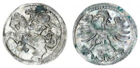 Lithuania 1 Denar Alexander Jagiellon 1501-1506 without date Vilnius Av: Eagle with his head to the left Rv: Chase left in the field the Renaissance l...