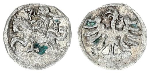 Lithuania Alexander Jagiellon 1501-1506 1 Denar without date Vilnius Av: Eagle w...