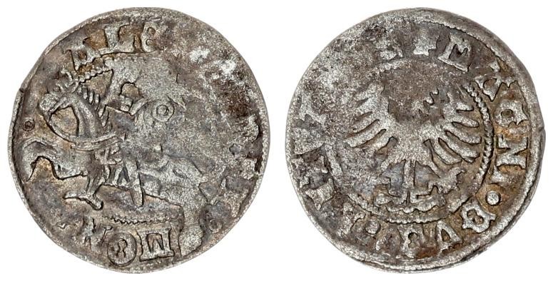 Lithuania 1/2 Grosz 1501-1506 Alexander Jagiellon Lithuania without date Vilnius...