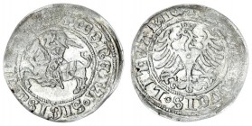 Liithuania 1/2 Grosz 1509 Sigismund I the Old 1506-1548 - Lithuanian coins ½ Grossus 1509 Vilnius rarer variety - Pursuit with sword scabbard. Silver....