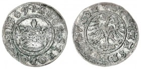 Poland 1/2 Grosz 1509 Sigismund I the Old 1506-1548 - crown coins ½ Grossus 1509 Krakov beautifully preserved Silver. Kop. 410