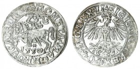 Lithuania 1/2 Grosz 1550 Sigismund II Augustus 1545-1572 Lithuanian coins Vilnius ending of inscriptions LI / LITVA Silver. Cesnulis-Ivanauskas 4SA45-...