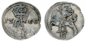 Lithuania 2 Denar 1566 Sigismund II Augustus 1545-1572 - Lithuanian coins Vilnius Silver. Cesnulis-Ivanauskas 3SA1-1 Kop. 3227