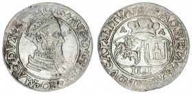 Lithuania 4 Groszy 1568 Sigismund II Augustus 1545-1572 Lithuanian coins Vilnius ending of inscriptions LI / LITVA; Silver. Ivanauskas 10SA32-3