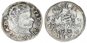 Lithuania 3 Groszy 1582 Stephen Báthory 1576-1586 - Lithuanian coins Vilnius. Silver. Iger V.82.1.b (R) Ivanauskas 4SB41-16