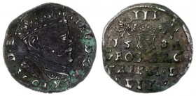 Lithuania 3 Groszy 1584 Stephen Báthory 1576-1586 - Lithuanian coins 3 Grossus 1584 Vilnius at the bottom of the reverse leaves dots like punctuation....
