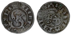 Lithuania 1 Shilling 1585 Stephen Báthory 1576-1586 - Lithuanian coinsVilnius. Silver. Kop.3353 (R) Ivanauskas 2SB34-6 (R)