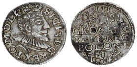 Poland 3 Groszy 1592 Sigismund III Vasa 1587-1632 - crown coins Poznan obverse king face on the obverse SIGI 3 on the obverse inscription. Silver. Ige...
